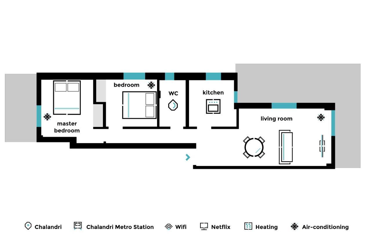 Pleasant 2Br Apartment Near Helexpo By Upstreet أثينا المظهر الخارجي الصورة